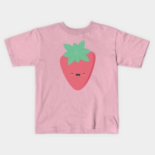 Cute happy strawberry Kids T-Shirt